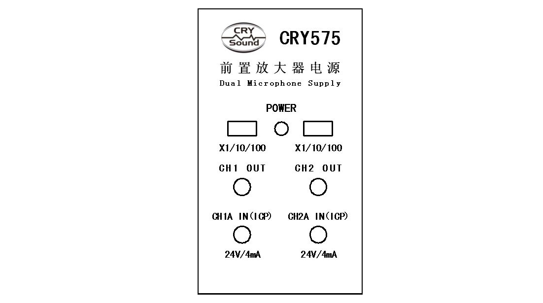 CRY575前面板